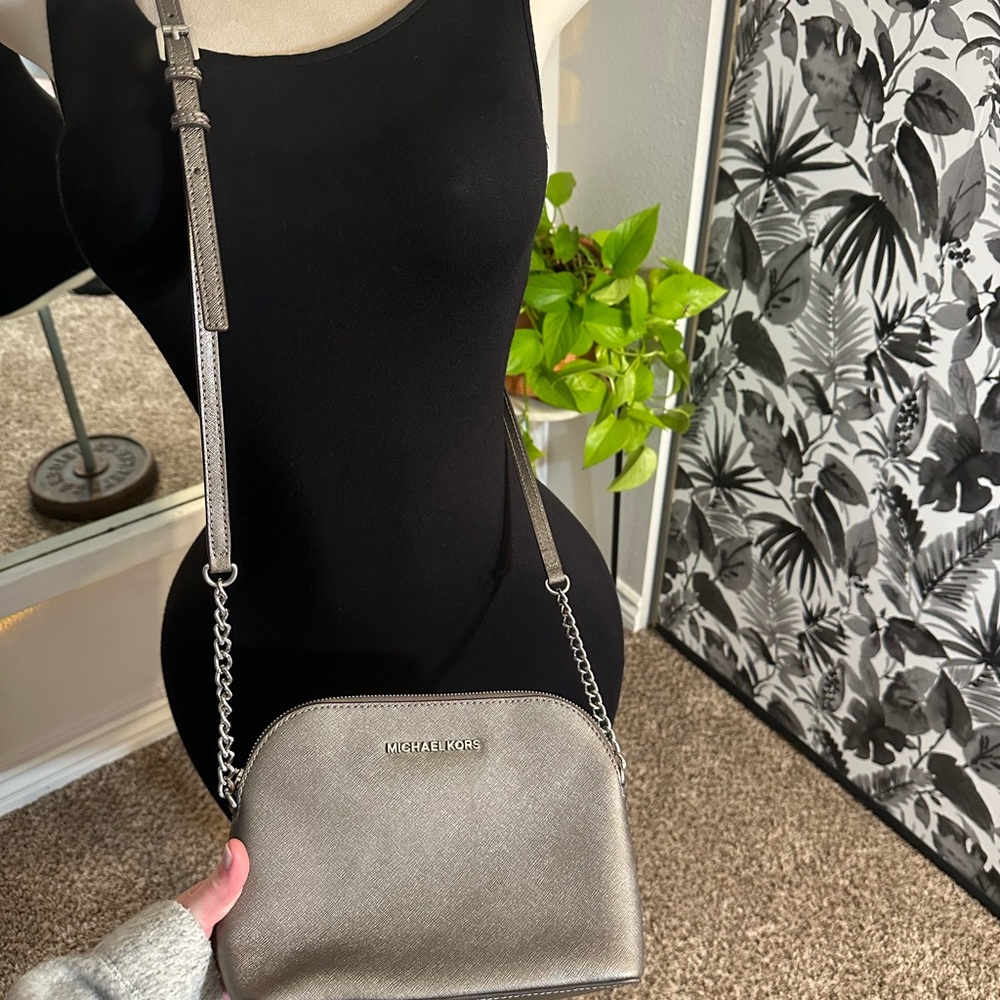 Michael Kors Gray Crossbody Bag
